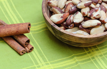 Brazilian walnut with a wooden bowl 