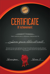 Modern certificate or diploma template