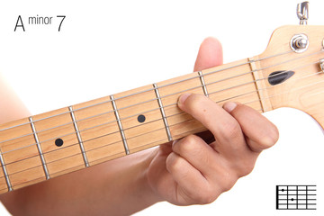 A minor seventh guitar chord tutorial
