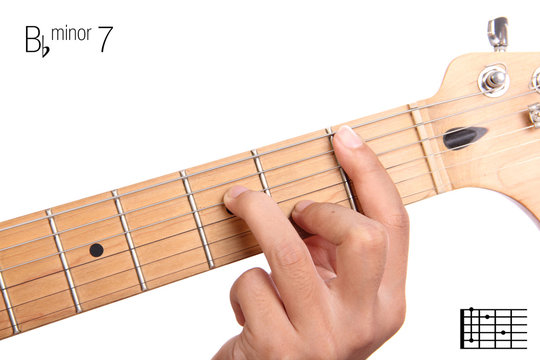 B flat minor seventh guitar chord tutorial
