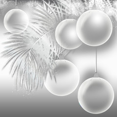 Silver Christmas Baubles