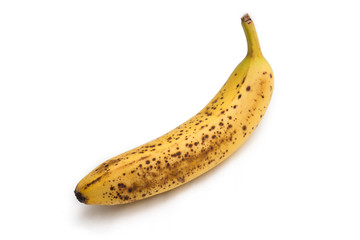 Banana su fondo bianco