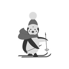 Penguin icon vector