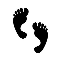 Footprint. Feet. Vector.