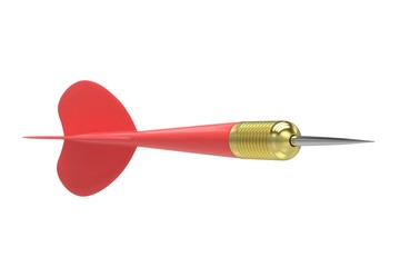 red dart isolated on white