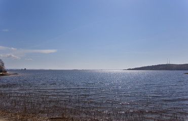 Река Волга. Казань. Россия