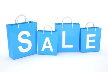 sale written on shopping bag