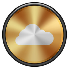 Cloud button gold