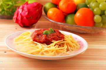 おいしそうなスパゲティ