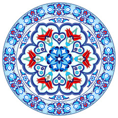 Antique ottoman turkish pattern vector design thirty eight