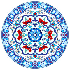Antique ottoman turkish pattern vector design thirty seven