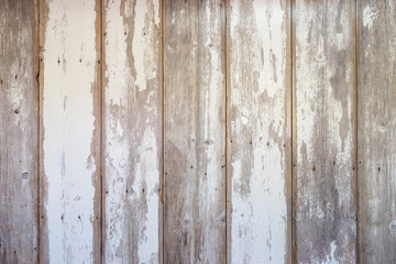 Aged Wood With Peeling White Paint