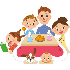 冬の家族団らん