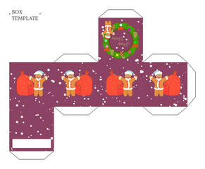 Obraz premium Holiday box template.