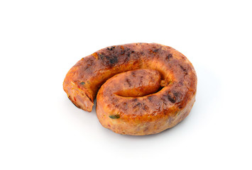 Thai sausage grill isolated on white background
