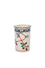 Bottle ancient tea on white background