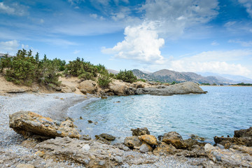 Fototapeta na wymiar Lonely bay on the south coast. Crete. Greece