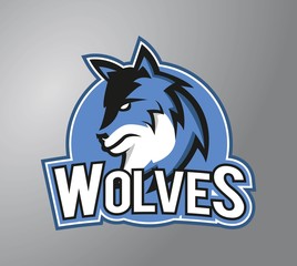 Wolves symbol illustration design