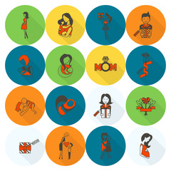 Happy Mothers Day Icons