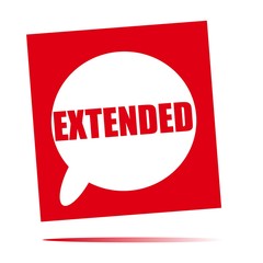 extended speech bubble icon