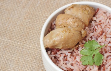 chicken breast with brown rice
