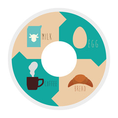 Fototapeta premium Healthy food design 