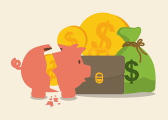 Money icons design 