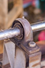 rusty old steel joints