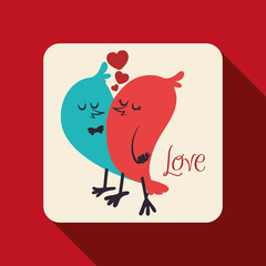Love and romantic icons design 