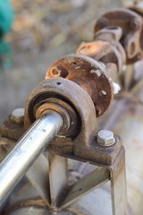 rusty old steel joints