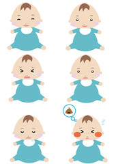 赤ちゃん　表情　男の子
