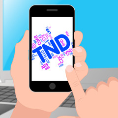 Tnd Currency Represents Foreign Exchange And Broker