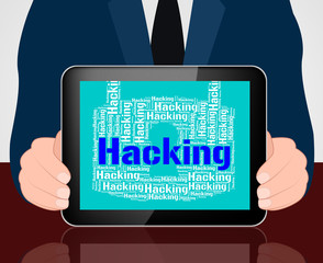 Hacking Lock Means Theft Security And Threat