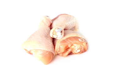Image of Chicken Drumstick on a white background
