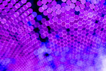 abstract background blue bokeh circles for Christmas background.