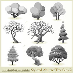 Creative natural styles of trees