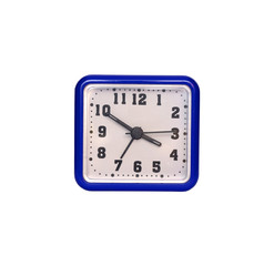 blue square clock