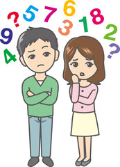 悩む夫婦 カップル