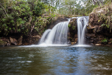Waterfall at Chapada dos Guimaraes - Mato Grosso - Brazil