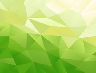 Fototapeta na wymiar Green Polygonal Mosaic Background