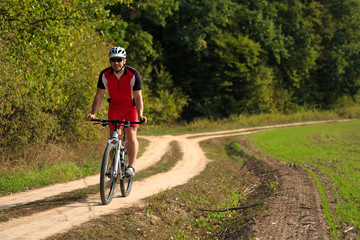 Rider in action at Freestyle Mountain Bike Session