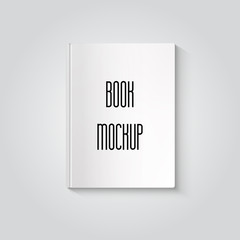 Blank book isolated mockup to replace your design