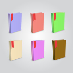 Blank book isolated mockup to replace your design