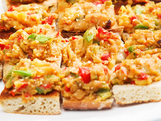 Sandwiches with vegetables