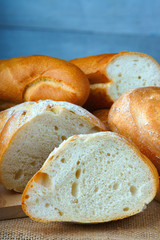 Close-up of sliced bread