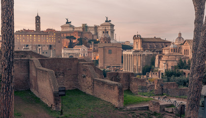 Rome, Italy: Roman Forum and Old Town of the city