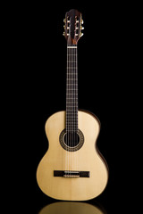 Obraz na płótnie Canvas Classical guitar acoustic made by luthier Luciano Queiroz