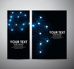 Abstract blue hi-tech. Graphic resources for business design template. Vector illustration