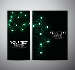 Abstract green hi-tech. Graphic resources for business design template. Vector illustration