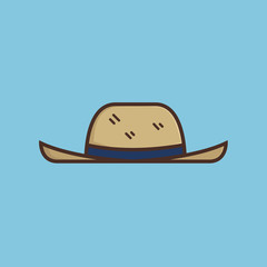 Travel Hat Icon Logo